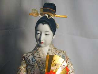 Japan Japanese Doll 274 Vtg Gofun Silk Kimono Kyoto Geisha Figure by 