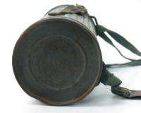 WW2 GERMAN GAS MASK TIN MILITARY CANISTER CONTAINER *  
