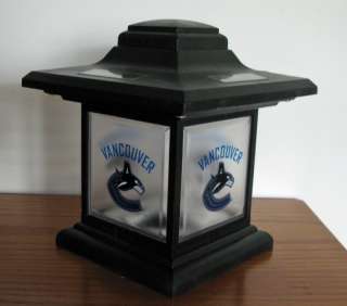 NEW VANCOUVER CANUCKS OUTDOOR SOLAR TABLE LIGHT LAMP 628352000808 