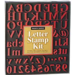 Traditional Letter Stamp Kit  Magnetic Poetry Englische 