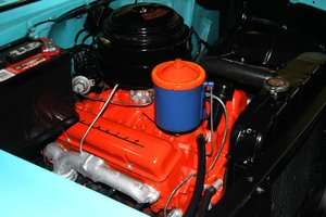 Original 1955 Chevrolet V8 265 engine with original valve covers 