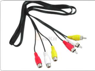 PCS 3 RCA Male/Female Extension Cable for TV DVD 5 FT  