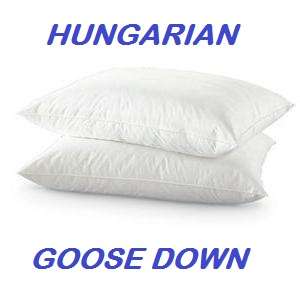 Premium Quality Hungarian Goose Down 2pcs King Firm Pillow  