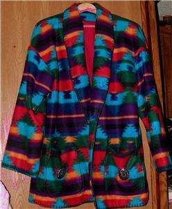   gallery now free woman s handmade southwestern fleece jacket sz large