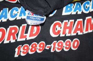 Vintage Detroit Pistons t shirt 1989 1990 Champs NBA Bad Boys Rodman 