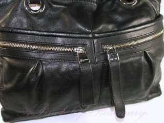 Makowsky Windham Leather Tote Bag Purse Black  