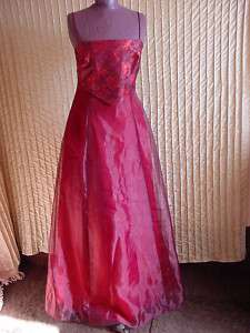 Long Crimson Formal Dress by Linda Bernell 9/10 NWT 800316132385 