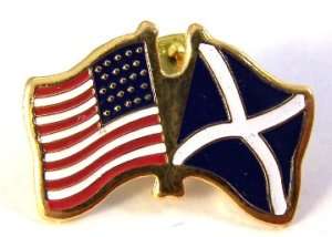SCOTLAND / USA FRIENDSHIP FLAG PIN  