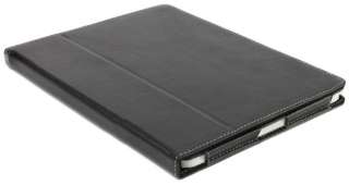 FOLIO BLACK LEATHER IPAD 2 CASE COVER STAND SKIN WALLET  