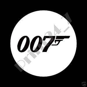 Badge 37mm James Bond 007 Logo  