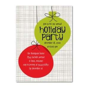 Holiday Party Invitations   Mod Ornaments By Hello Little One For Tiny 