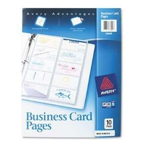  Avery Business Card Pages, Pack of 10 (76009) Office 