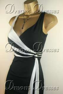 BNWT Coast Hayworth Black & White Dress & Bag sz 8  