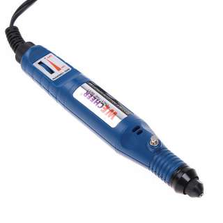 Electric Nail Drill Pen Mini Engraver Rotary Detail Carver Blue  