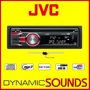 JVC KD DB42 Car CD  Stereo, DAB Radio + Hal 1 Aerial  