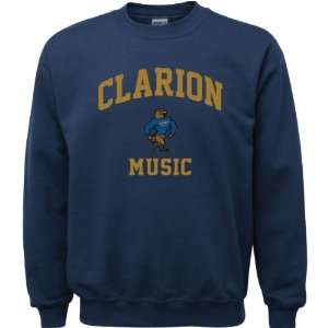 Clarion Golden Eagles Navy Youth Music Arch Crewneck Sweatshirt 