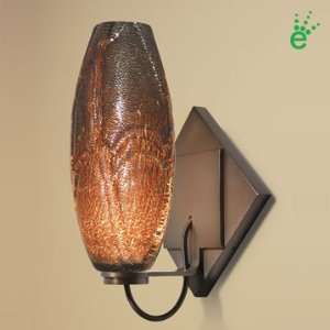   LED Wall Sconce with Lava Glass Shade from the Ciro Collection Home