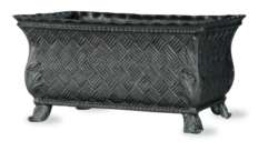 Basket Weave Trough   Available in faux lead, terracotta or any 