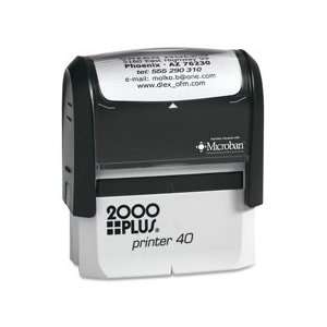  COSCO 2000 Plus P40 Printer Stamp,0.88 x 2.31   Black 