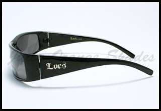 LOCS Authentic Mens BIKERS CHOLO Style Sunglasses SMALL SIZE BLACK 