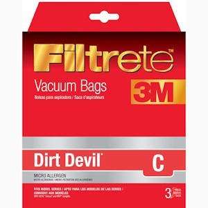  Filtrete Dirt Devil 65700 Type C MicroAllergen Bag, 3 pack 