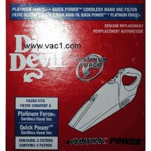  Dirt Devil Filter Fits Platinum Force Hand Vac 0890 and 