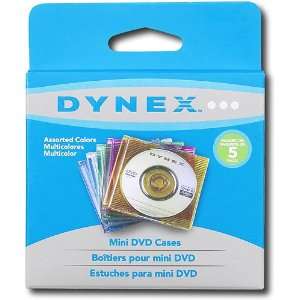  DynexTM   dx jw109 5 Pack Mini DVD Cases   Multicolor 