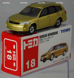 TOMICA#18 NISSAN WINGROAD GOLD diecast car 159  
