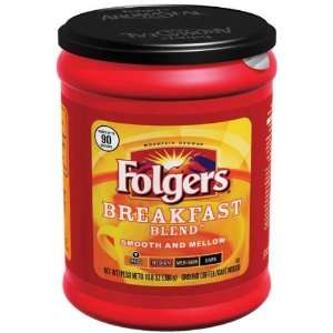 Folgers Mild Roast Coffee Breakfast Blend   12 Pack  