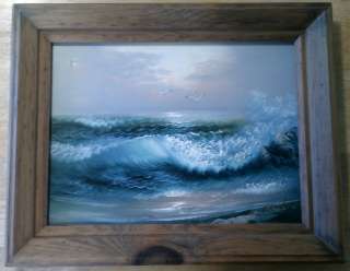 Original Oil on Canvas H. Gailey Seascape  