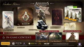 Assassins Creed 3 FREEDOM EDITION PAL ITALIANA Limited Collector 