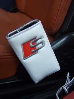 AUDI S LINE Seatbelt Lock Cover A3 A4 A6 A8 White  