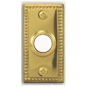 Heath Zenith 854 Polished Brass Collection, Wired Push Button, Lighted 