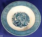 CURRIER & IVES ROYAL CHINA ROUND VEGETABLE BOWL 9 1/8