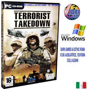 TERRORIST TAKEDOWN GIOCO PC CD ROM USATO ITALIANO WIN  