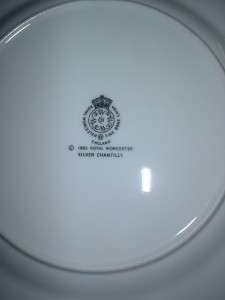 Royal Worcester SILVER CHANTILLY dinner plates  
