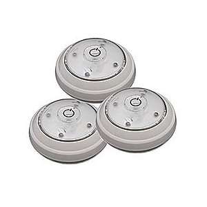 Battery Operated White LED Puck Light (Set of 3)