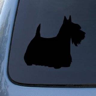   TERRIER SILHOUETTE   Dog Decal Sticker #1555  Vinyl Color Black