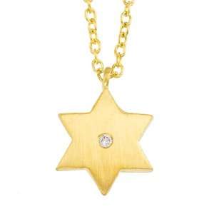   White diamond dainty Jewish Star Of David pendant necklace Jewelry