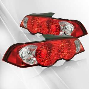   Acura RSX 02 03 04 LED Tail Lights ~ pair set (Clear/Red) Automotive
