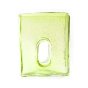  Square Recycled Glass Vase   Green Patio, Lawn & Garden
