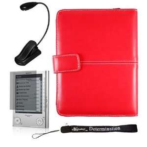 Sony Reader eBook Touch Edition PRS 600 Bundle Pack RED Leather Cover 