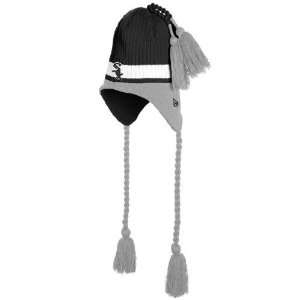  New Era Chicago White Sox Black Tasselhoff Knit Hat 