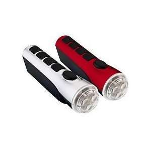 Turbo XL Self Powered Super Bright LED Flashlights ~ 2 pack in Silver 