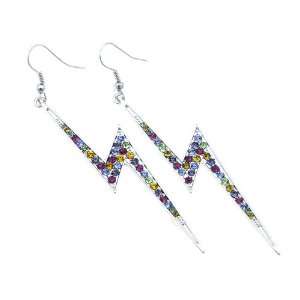   Inspired Multi color Crystal Lightning Dangle Earrings Jewelry