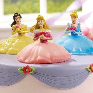 Disney Princess 21 Piece Birthday Cake Topper Set Featuring Princess 