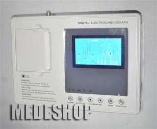 channel 12 LEAD color Screen ECG EKG machine Electrocardiograph 