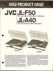 JVC JL F50, JL A40 DEALERS BROCHURE MANUAL