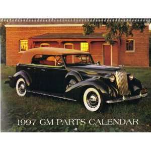   PARTS CLASSIC CARS 12 MONTH CALENDAR GM MOTOR COMPANY, OWNERS Books