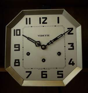 Antique French Vedette Westminster chime wall clock at 1930  